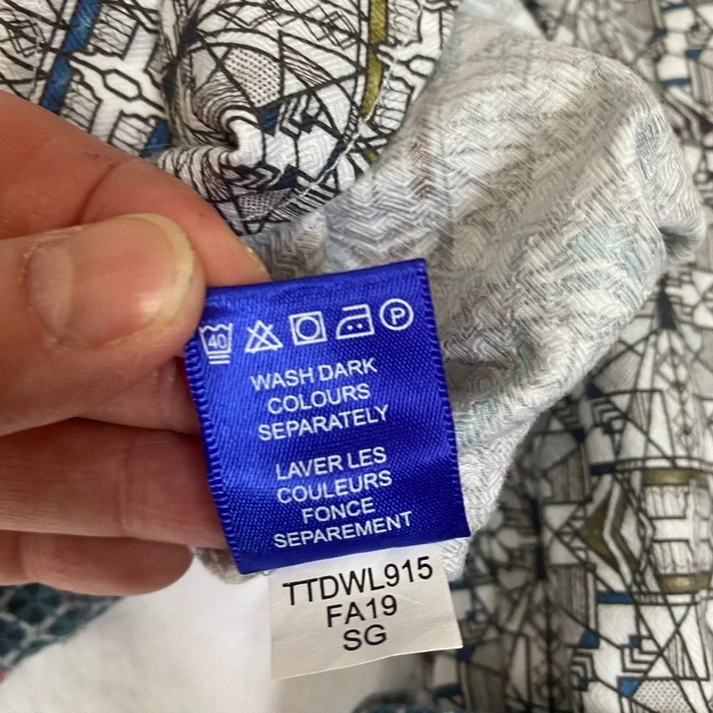 Jermyn & Bond Men's  Geometric modern fit Patterned Button-Up Oxford Shirt Small - Picture 10 of 16